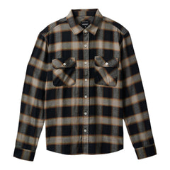 Brixton - 20th Anniversary Bowery L/S Flannel - Black / Cream