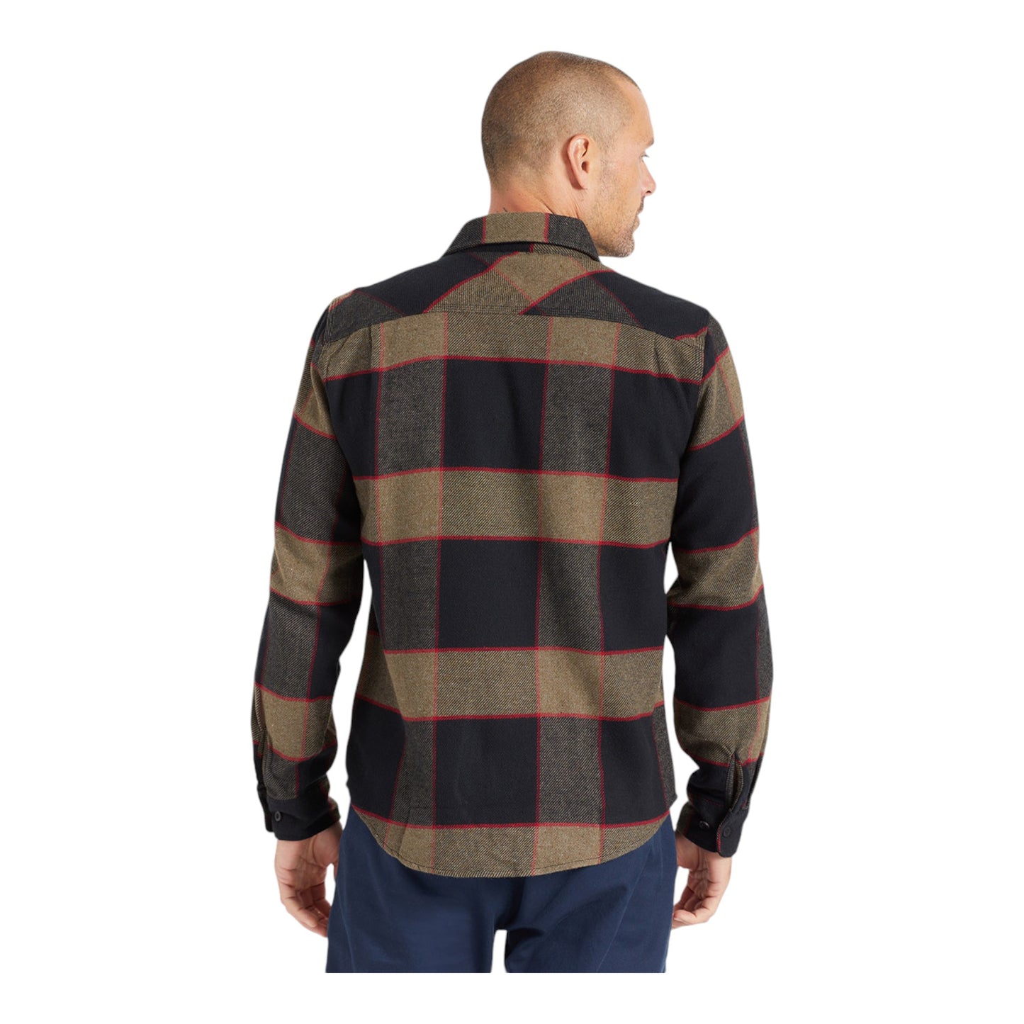 Brixton - Bowery L/S Flannel - Heather Grey / Charcoal