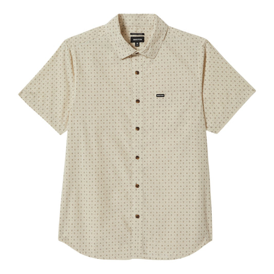 Brixton - Charter Print S/S Shirt - Off White / Micro Floral