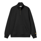 Carhartt WIP Chase Neck Zip Sweat - Black/Gold