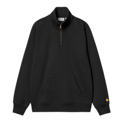 Carhartt WIP Chase Neck Zip Sweat - Black/Gold