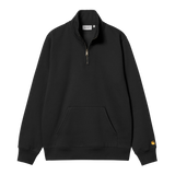 Carhartt WIP Chase Neck Zip Sweat - Black/Gold