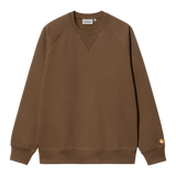 Carhartt WIP Chase Sweat - Chocolate/Gold