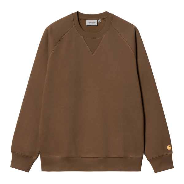 Carhartt WIP Chase Sweat - Chocolate/Gold