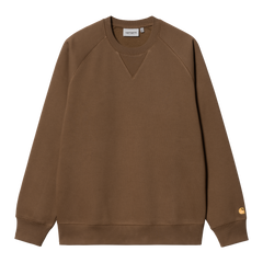 Carhartt WIP Chase Sweat - Chocolate/Gold