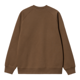 Carhartt WIP Chase Sweat - Chocolate/Gold