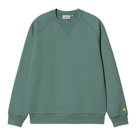 Carhartt WIP Chase Sweat - Silver Pine / Gold