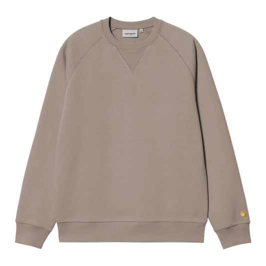 Carhartt WIP Chase Sweat - Dusky Beige/Gold