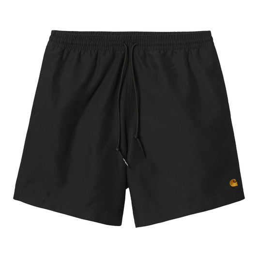 Carhartt WIP Chase Swim Trunks - Black/Gold