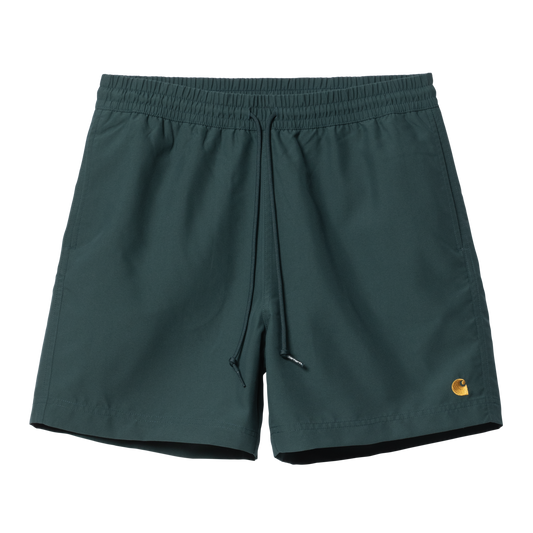 Carhartt WIP Chase Swim Trunks - Botanic/Gold