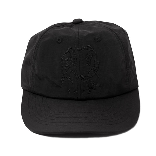 Skate Cafe Dance Circle Nylon 6 Panel Cap - Black