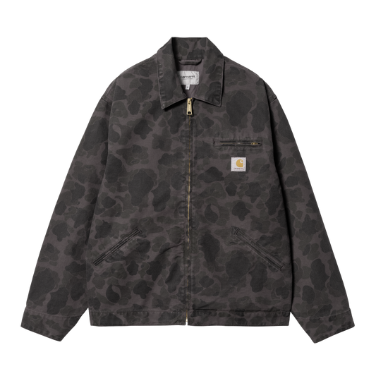 Carhartt WIP Detroit Jacket  - Camo Duck Green / Graphite Garment Dyed