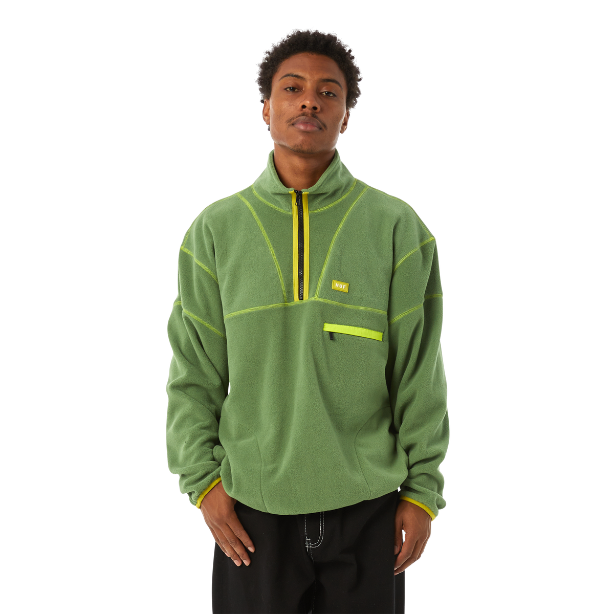 HUF - Elysian 1/4 Zip Fleece - Avocado