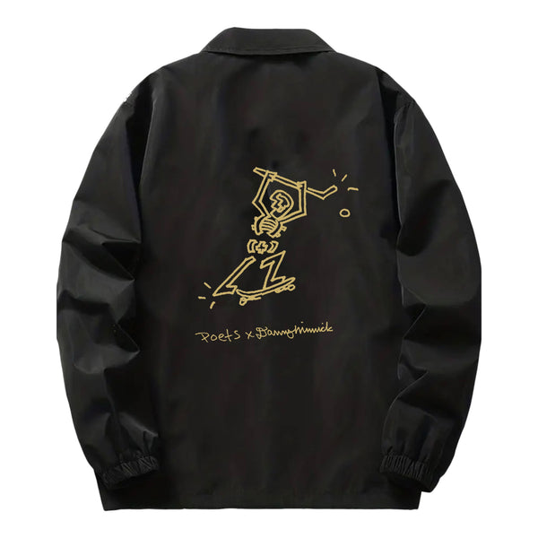 POETS X DANNY MINNICK COACH JACKET - BLACK