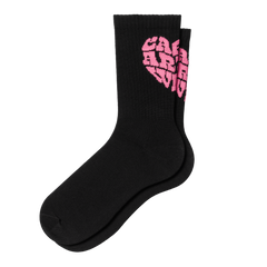 Carhartt WIP - Heartbreaker Socks - Black/Lumo Pink