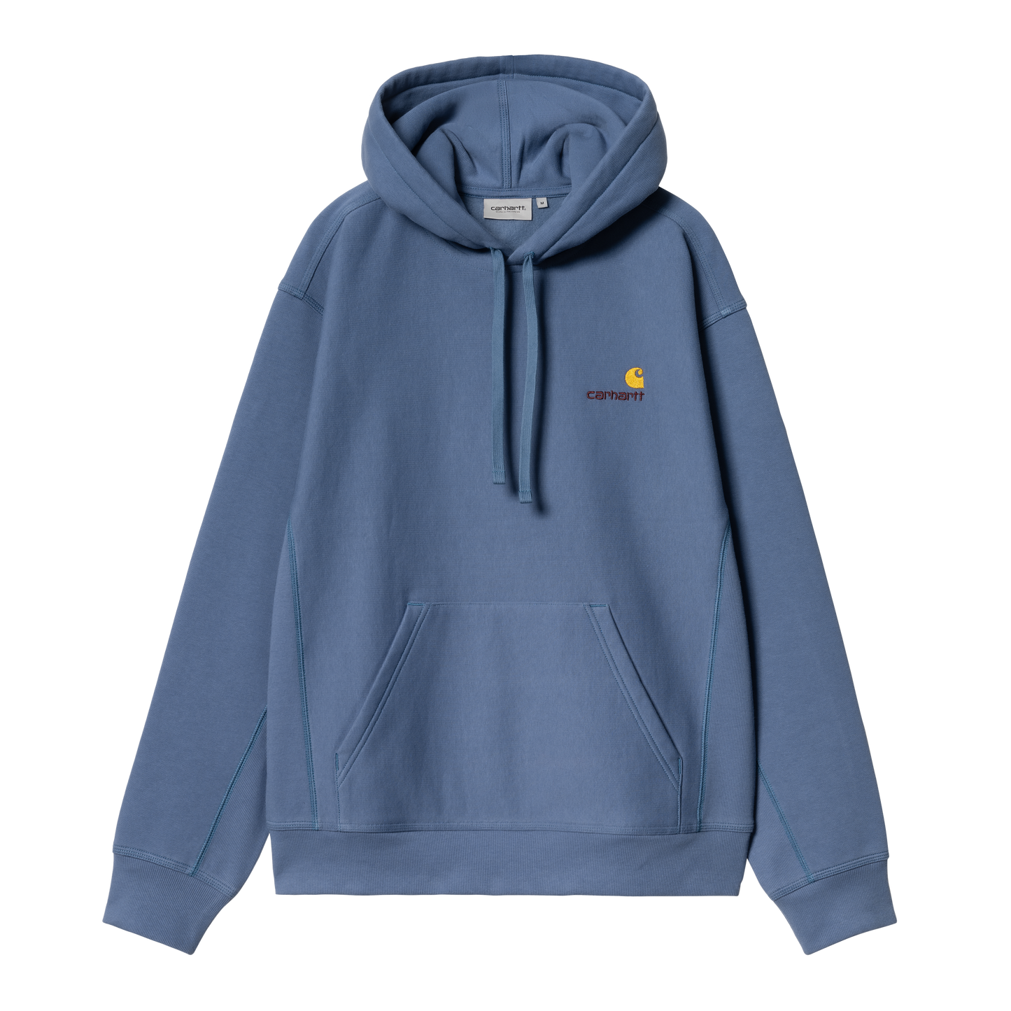 Carhartt WIP Hooded American Script Sweat - Blue Iris