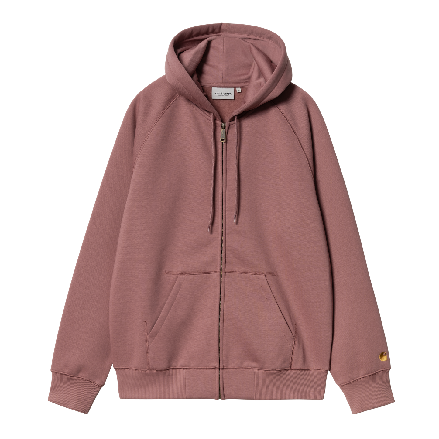 Carhartt WIP Hooded Chase Jacket - Dusky Pink/Gold