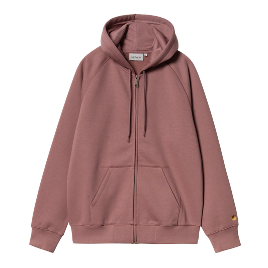 Carhartt WIP Hooded Chase Jacket - Dusky Pink/Gold