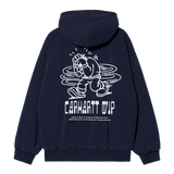 Carhartt Hooded Think Tank Sweat Jacket - Blue / White