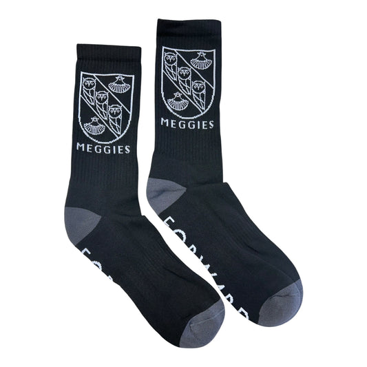 Forw4rd Meggies Mono Crest Socks - Black