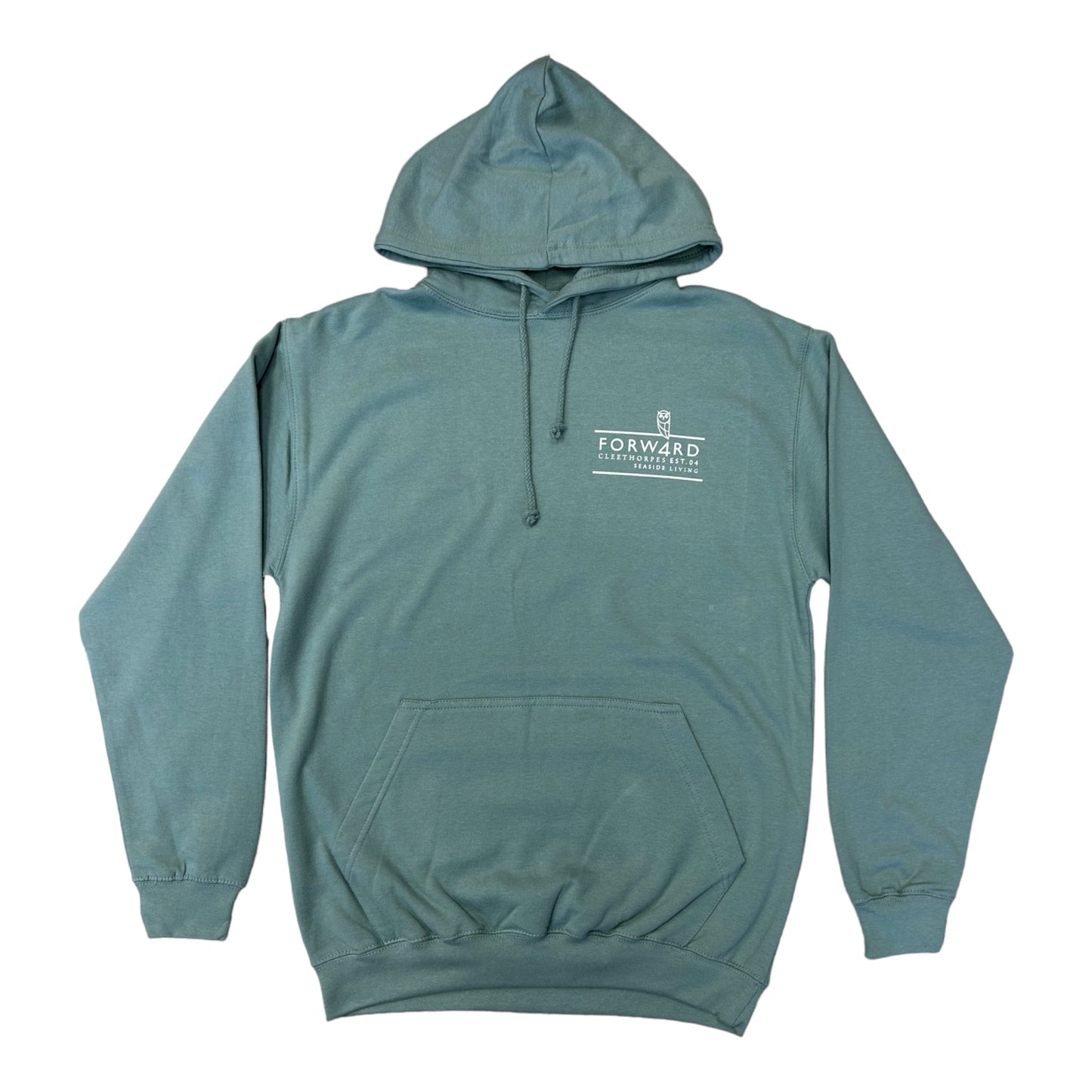 Forw4rd Meggies Mono Crest Hoody - Dusty Green