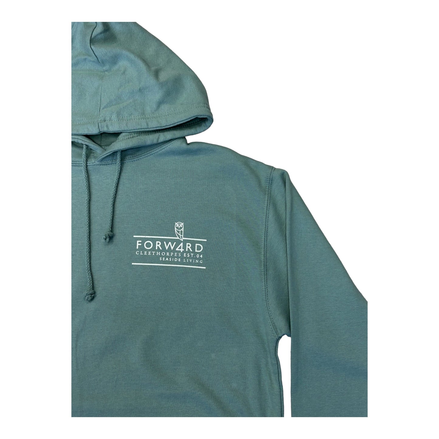 Forw4rd Meggies Mono Crest Hoody - Dusty Green