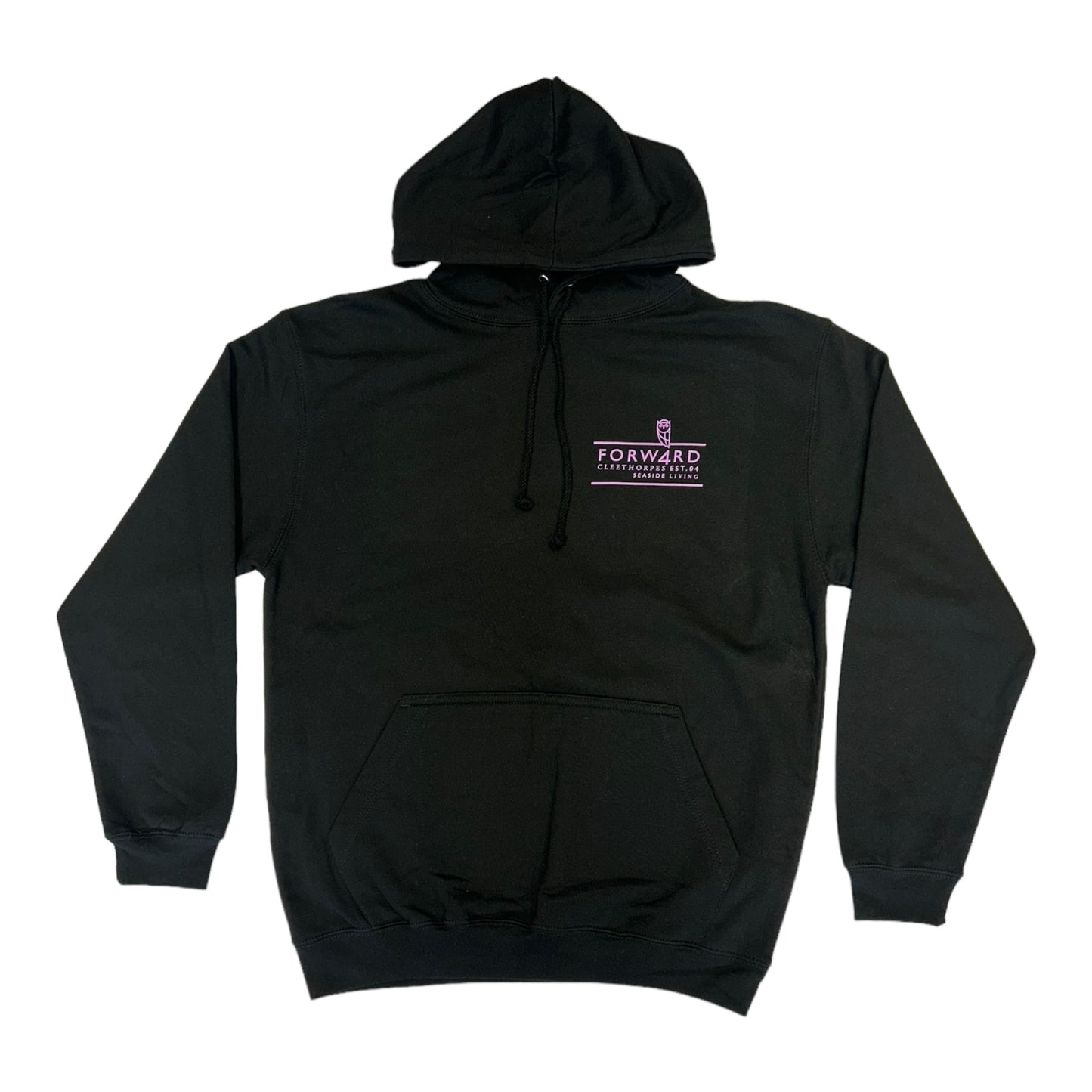 Forw4rd Meggies Mono Crest Hoody - Black/Pink