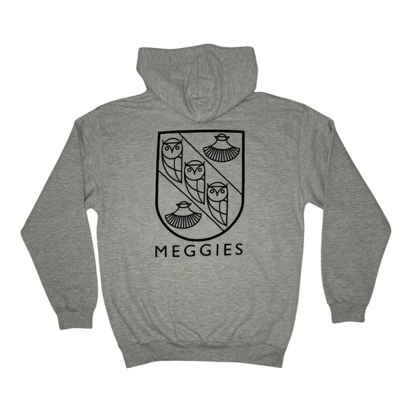 Forw4rd Meggies Mono Crest Hoody - Heather Grey / Black