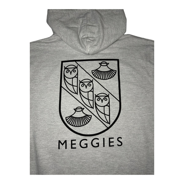 Forw4rd Meggies Mono Crest Hoody - Heather Grey / Black