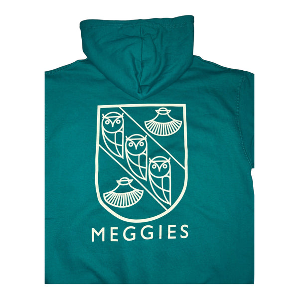 Forw4rd Meggies Mono Crest Hoody - Jade / Off White