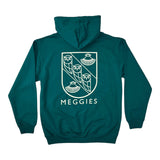 Forw4rd Meggies Mono Crest Hoody - Jade / Off White