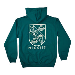 Forw4rd Meggies Mono Crest Hoody - Jade / Off White