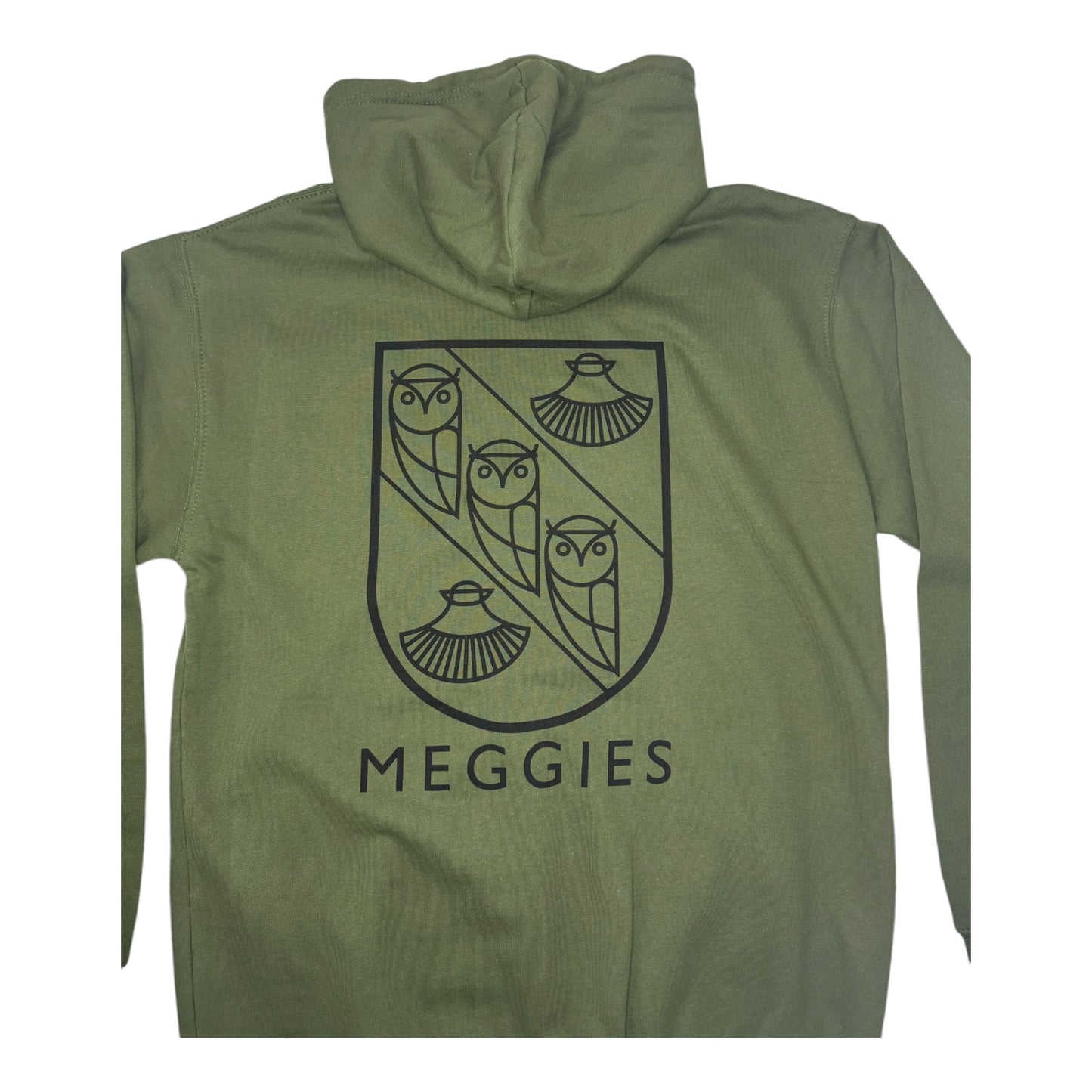 Forw4rd Meggies Mono Crest Hoody - Earthy Green / Black