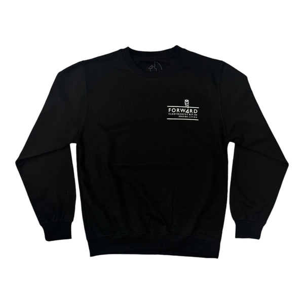 Forw4rd Meggies Mono Crest Sweatshirt - Black