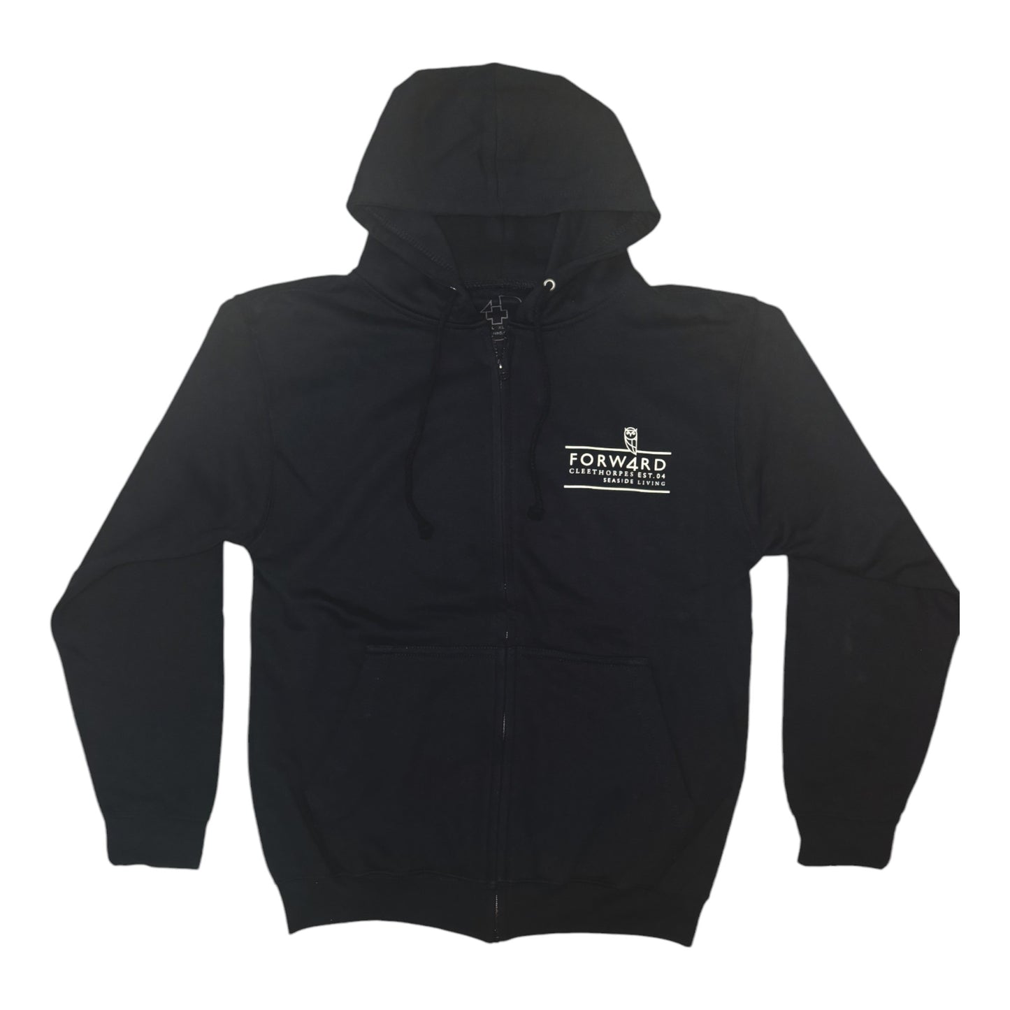 Forw4rd Meggies Mono Crest Zip Hoody - Navy