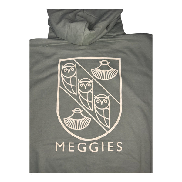 Forw4rd Meggies Mono Crest Zip Hoody - Dusty Green