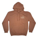 Forw4rd Meggies Mono Crest Zip Hoody - Dusty Pink