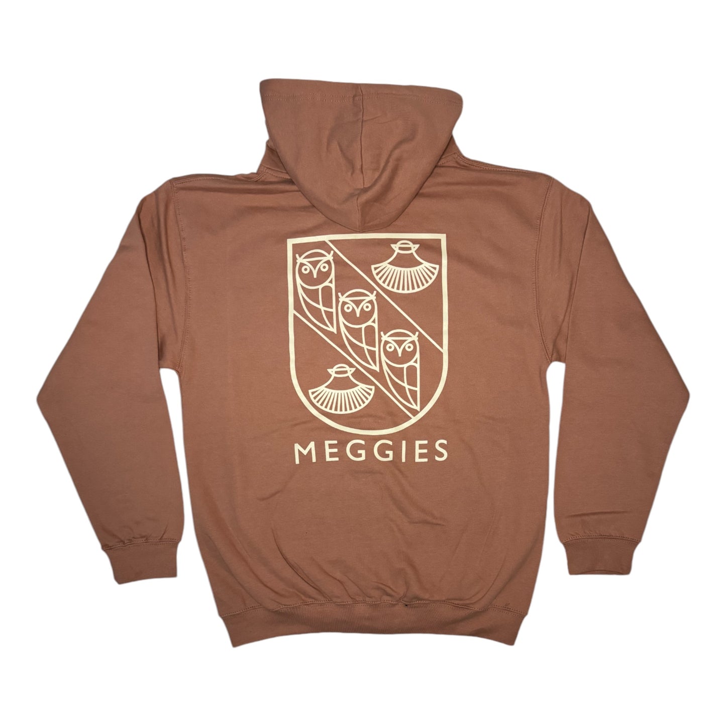 Forw4rd Meggies Mono Crest Zip Hoody - Dusty Pink