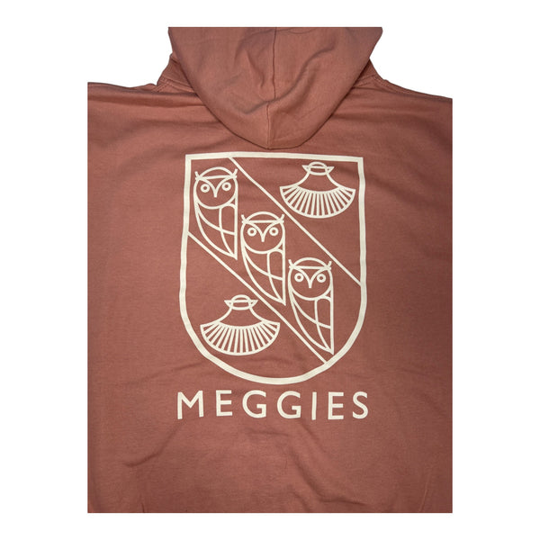 Forw4rd Meggies Mono Crest Zip Hoody - Dusty Pink