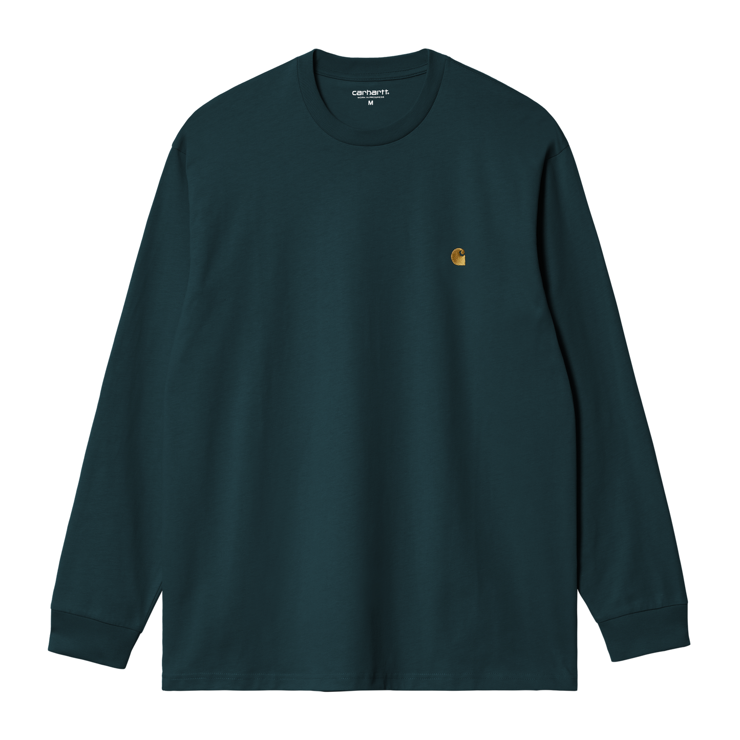 Carhartt WIP L/S Chase T-Shirt - Duck Blue / Gold