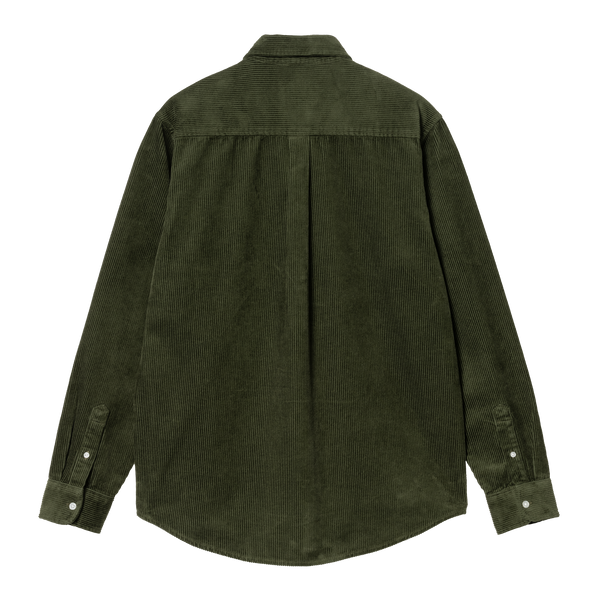 Carhartt WIP L/S Madison Cord Shirt - Tarragon/Wax