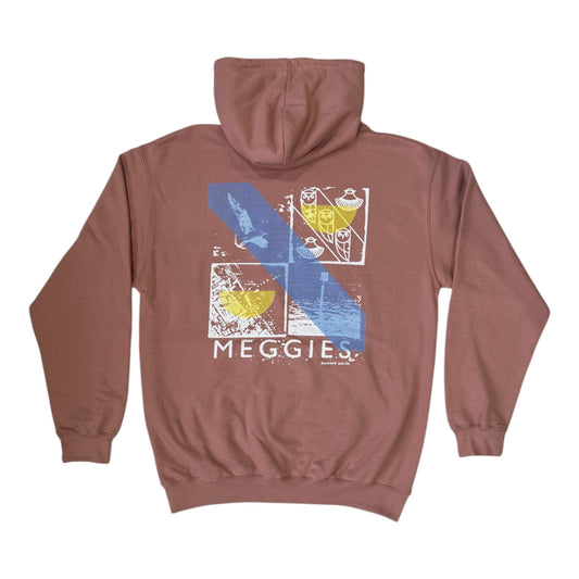 Forw4rd Meggies Grid Hoody - Dusty Pink