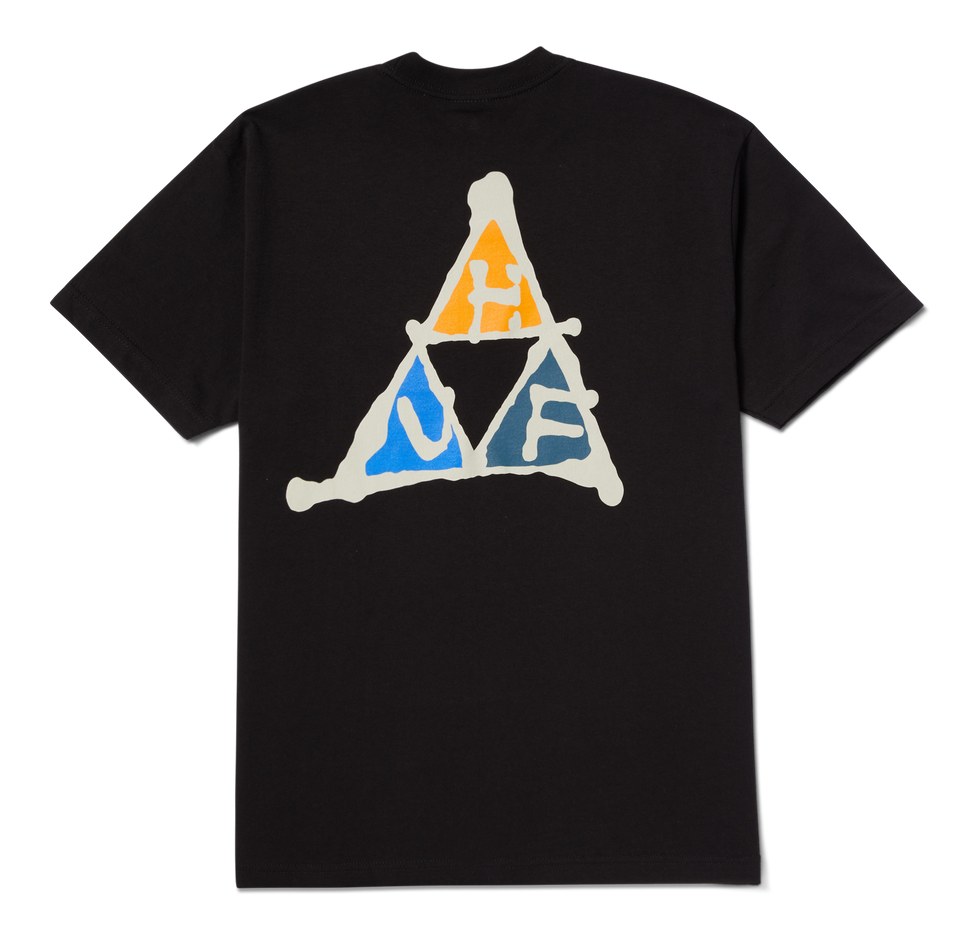 HUF - No-Fi Triple Triangle S/S Tee - Black