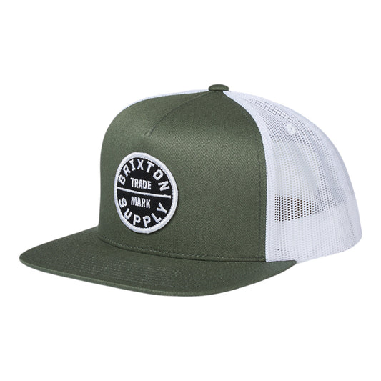 Brixton Oath MP Trucker Cap - Agave Green / White