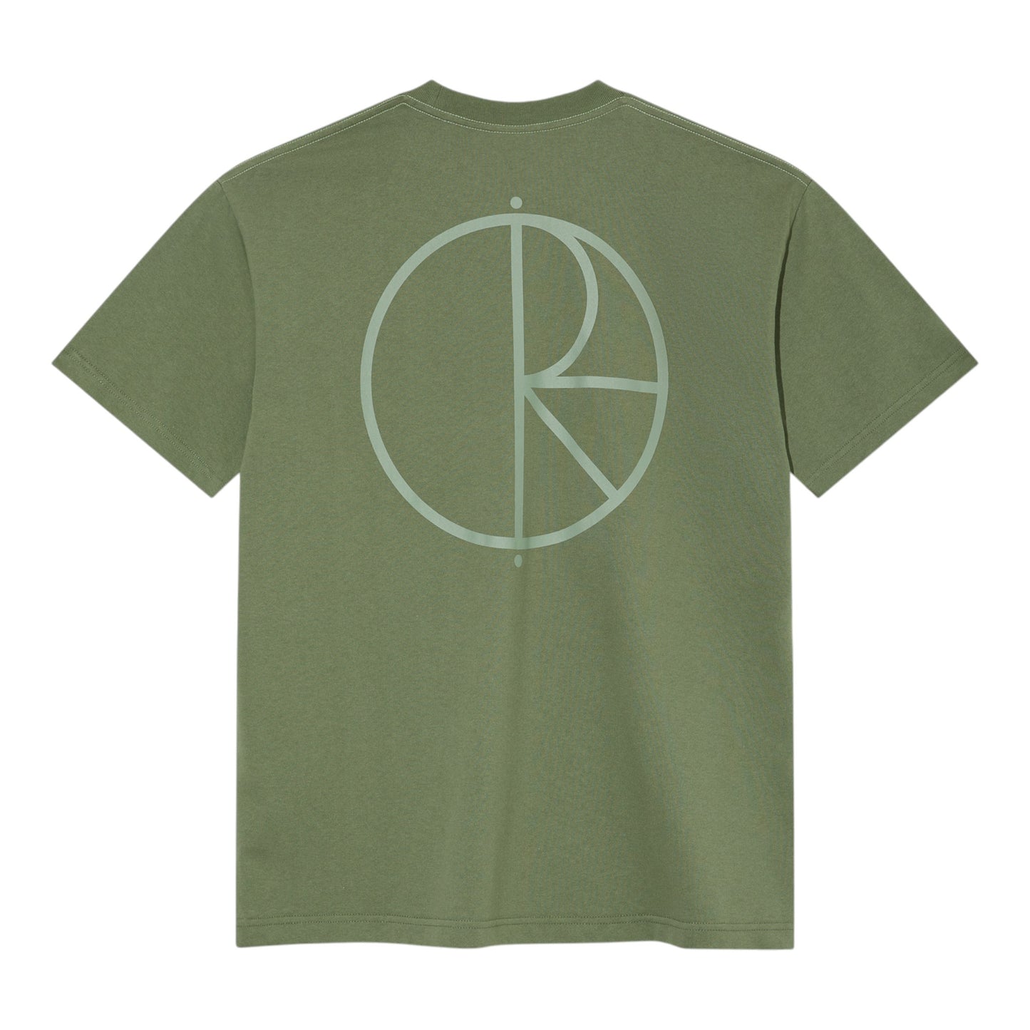 Polar Skate Co - Contrast Stroke Logo Tee - Moss Green