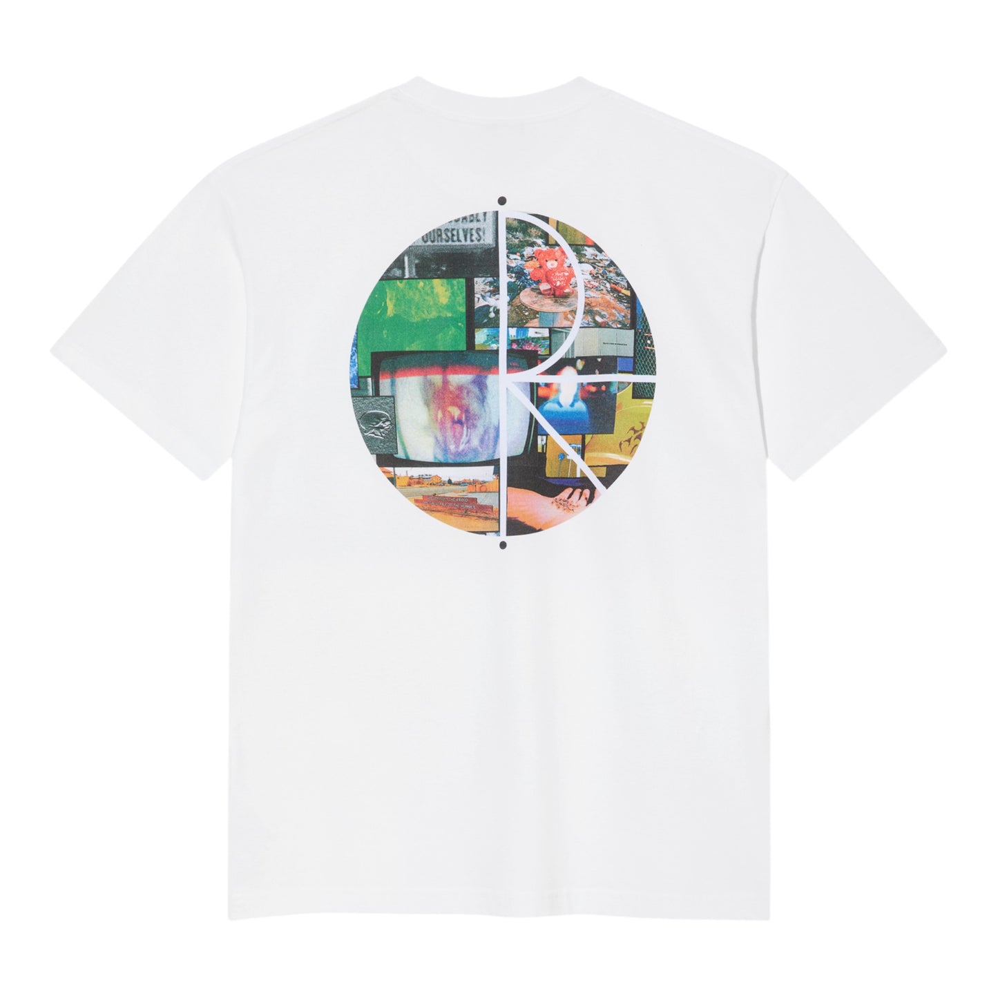 Polar Skate Co - Ourselves Collage Fill Logo Tee - White