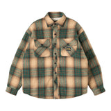 Stan Ray Quilted Plaid Overshirt - Olive Plaid