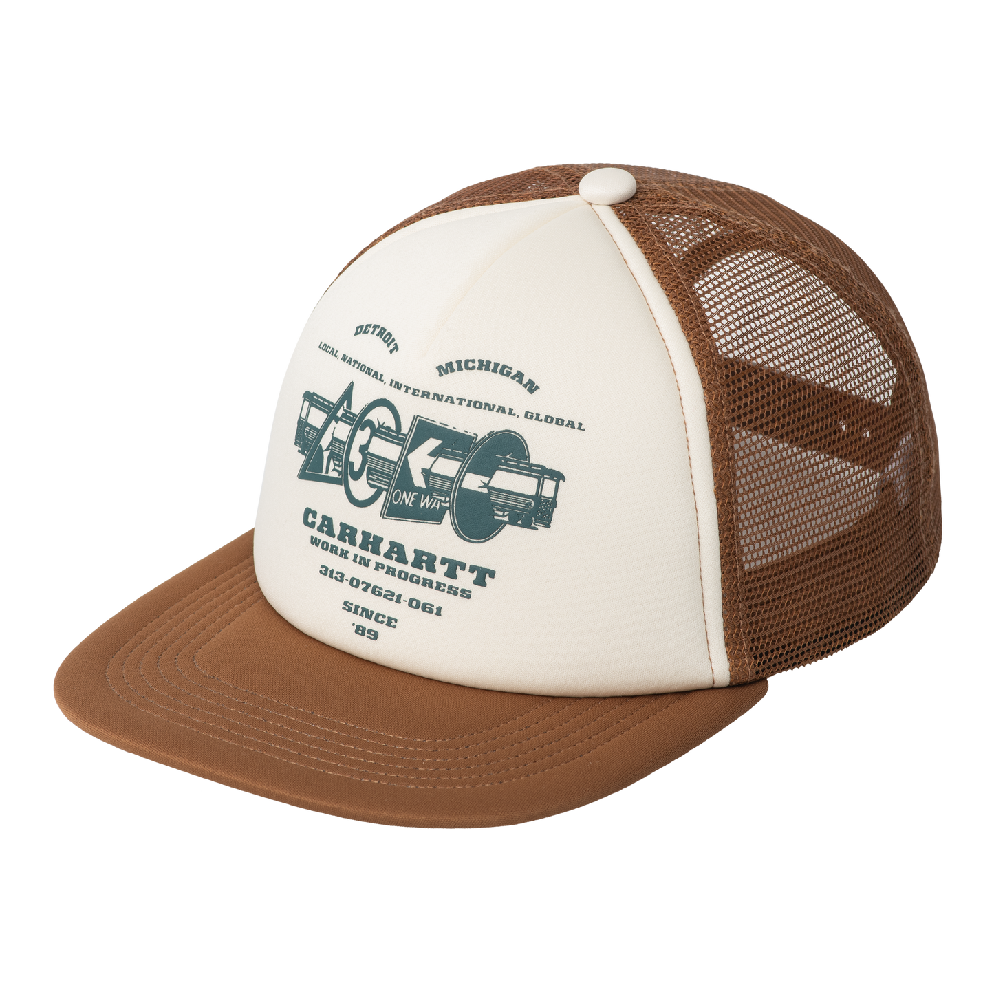 Carhartt WIP Runaway Trucker Cap - Natural / Hamilton Brown