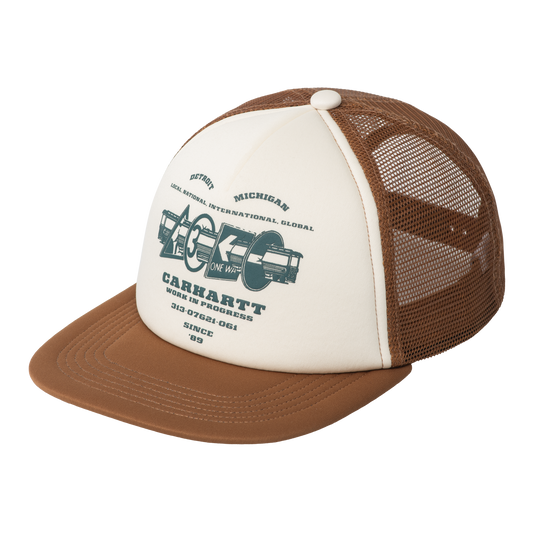 Carhartt WIP Runaway Trucker Cap - Natural / Hamilton Brown