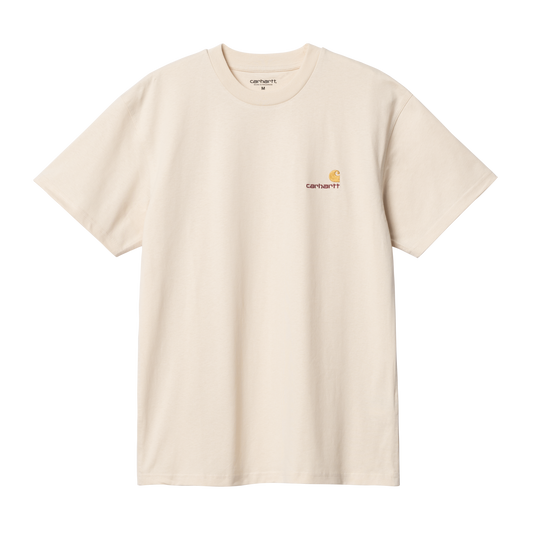 Carhartt WIP S/S American Script T-Shirt - Natural